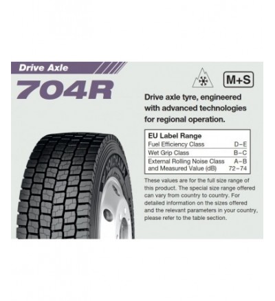 Anvelopa CAMION VARA YOKOHAMA 704R 315/80R22.5 154/150M  [1]