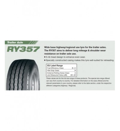Anvelopa CAMION VARA YOKOHAMA RY357 385/65R22.5 164K  [1]