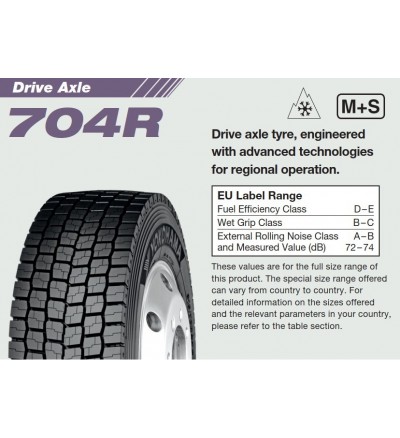 Anvelopa CAMION VARA YOKOHAMA 704R 315/70R22.5 154L  [1]