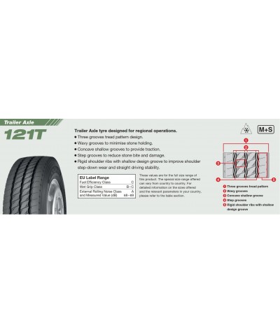 YOKOHAMA 121T 235/75R17.5 143/141J